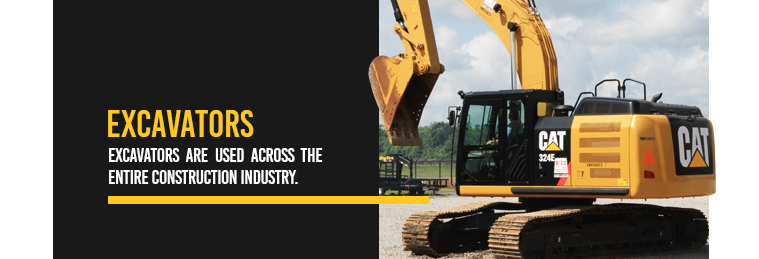 Excavators are used across the entire construction industry
