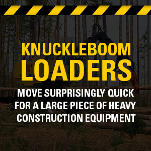 Knuckleboom Loaders move surprisingly quick for a large piece of heavy construction equipment.